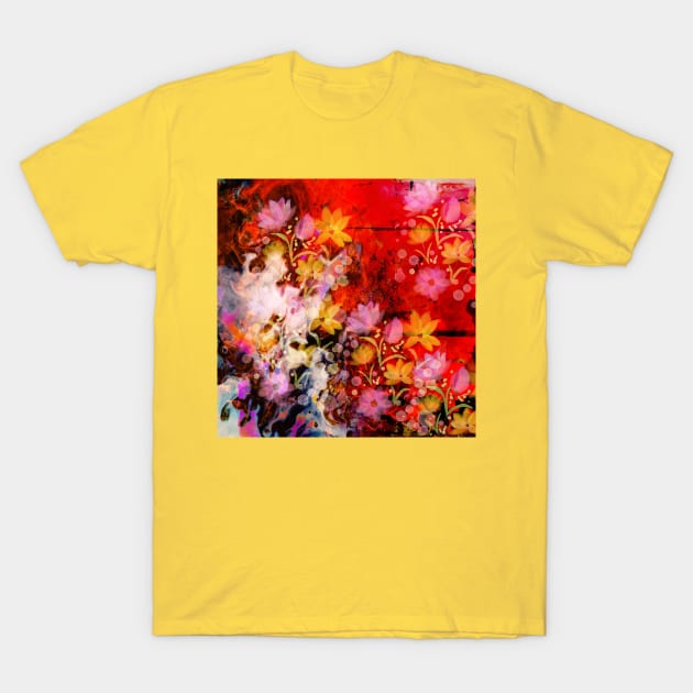 Abstract floral art T-Shirt by jen28